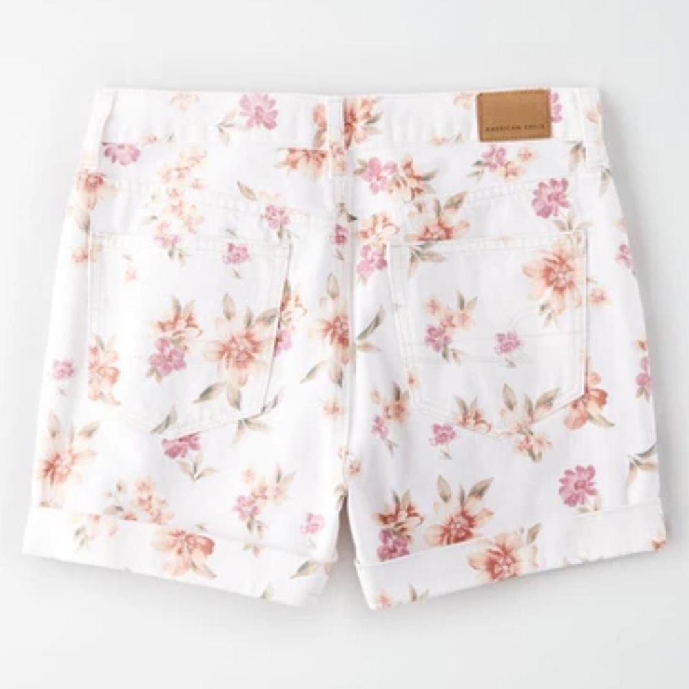 NWOT AEO 🦅 Floral Denim Mom Shorts - Picture 10 of 12